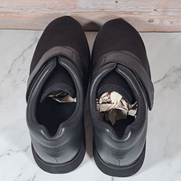 Propet Pedwalker MPED3 Black Smooth Slipon Shoes Hook & Loop Mens Size 10 (VGC) - Picture 5 of 9